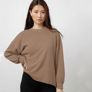 Rails | Reeves Long Sleeve Sweatshirt in Toffee Size XS Oversized